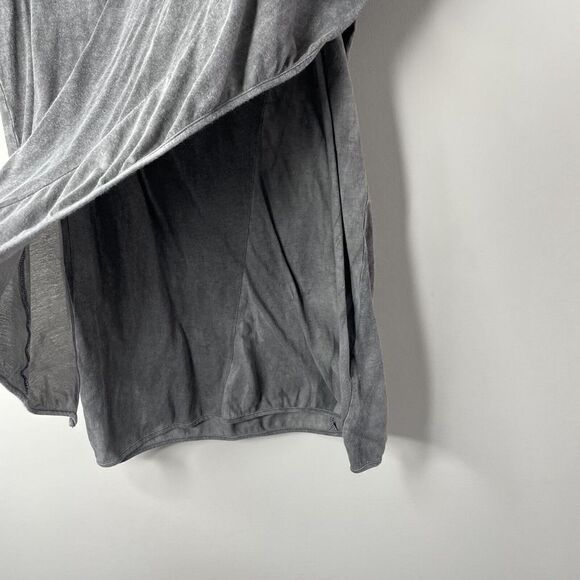 THEYSKENS THEORY Womens Gray Distressed Layered Top 100% Cotton Sz Small S - Picture 3 of 9